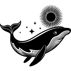 wheel fish silhouette 