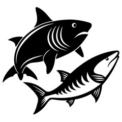 illustration of a shark fish