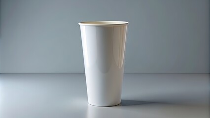 Tall ceramic soda cup mockup with clipping path for stock photo, render, mockup, ceramic cup, soda cup