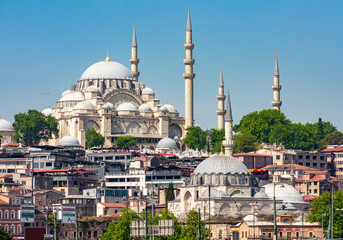 Fototapeta premium Suleymaniye mosque in Istanbul, Turkey