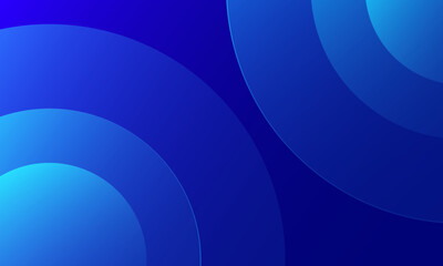 Abstract blue background with circles. Vector illustration