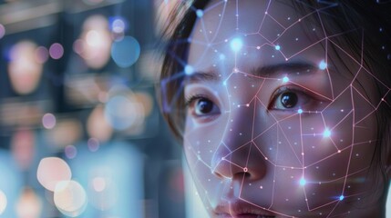 Visual capturing and storing information and images related to individuals' facial characteristics and personalities. Generative AI