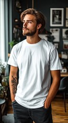 White blank T-shirt mockup | T-shirt | Mockup