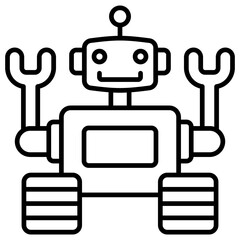 Robot  Icon Element For Design