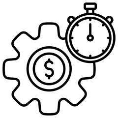 Efficiency  Icon Element For Design