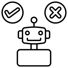 Decision Making  Icon Element For Design