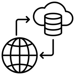 Web Hosting  Icon Element For Design