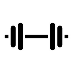 dumbbell gym equipment glyph icon