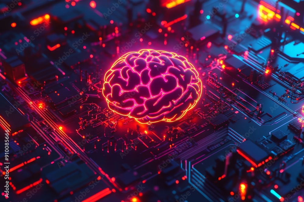 Poster the neural circuit and electronic cyber brain of quantum computing systems, biotechnology innovation