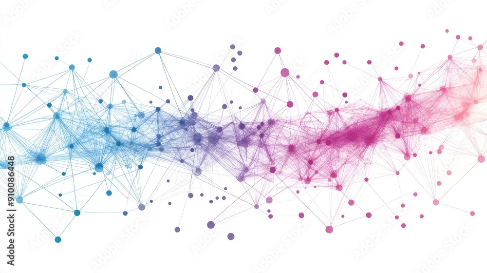 Poster illustration of genetic engineering, dna helix, dna strand, molecule, or atom. visualization of geno