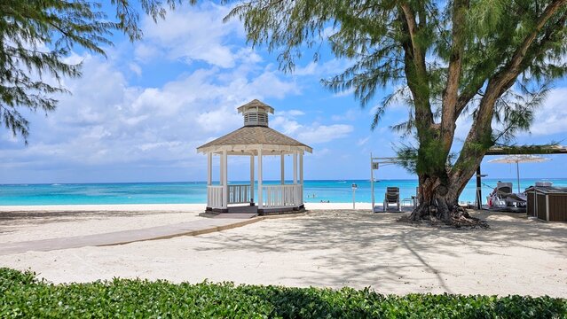 gazebo on a beach in Grand Cayman islans