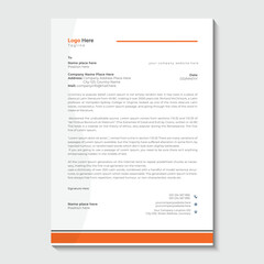 modern letterhead template for your design