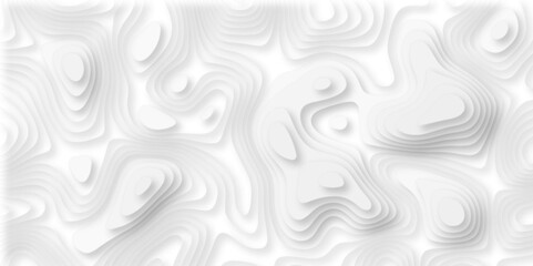 Abstract geometric layered curve line white background. 3d render, paper cut vector art background banner texture. multi layer cutout geometric patterns with smooth wavy layer. white background.