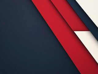 Diagonal Red, blue And whith Abstract Shapes Background
