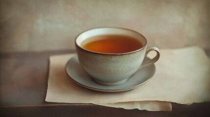 Fototapeta premium A cup of Tea closeup photography 