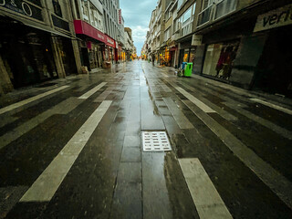Impression from Blankenberge after a strong summer storm