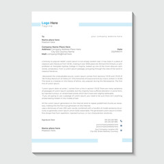 Obraz premium Business company letterhead template design