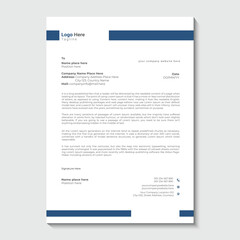 Corporate simple Letterhead design template