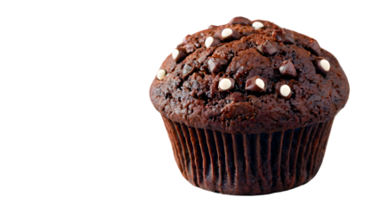 chocolate muffin isolated on Transparent Background