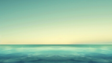 Fototapeta premium Abstract Calm Ocean with Soft Gradient Sky
