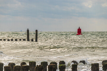 North Sea near Westkapelle Province of Zeeland Netherlands