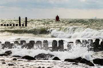 North Sea near Westkapelle Province of Zeeland Netherlands