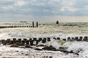 North Sea near Westkapelle Province of Zeeland Netherlands