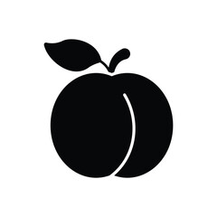Peach vector icon