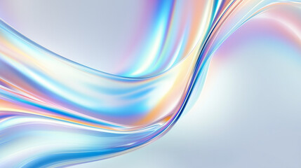 Abstract glass shape 3d render	
