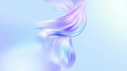 Abstract glass shape 3d render	
