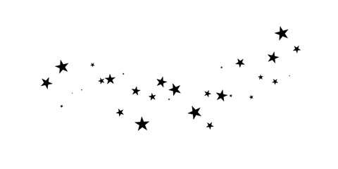 Stars on white background