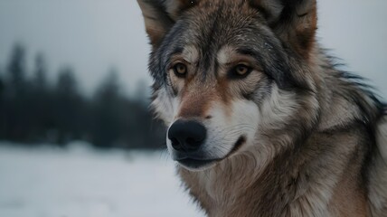 Obraz premium wolf in winter