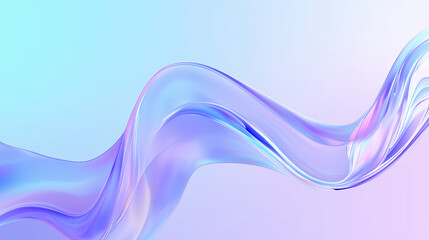 Abstract glass shape 3d render	

