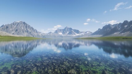 Mountain Lake Reflection