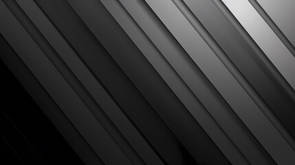 Obraz premium Abstract background with diagonal gray and black stripes. This modern design is perfect for website banners and social media graphics.