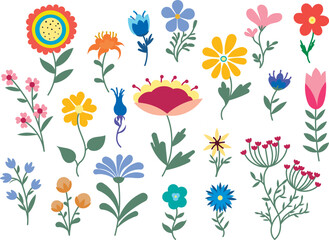 a collection of flowers including one that says  spring .
