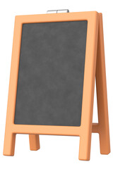 3D Illustration of a Food Display Board.