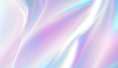 Holographic background seamless trendy iridescent light foil texture. Soft holographic pastel unicorn marble background pattern. Modern pearlescent blurry abstract swirl illustration.	
