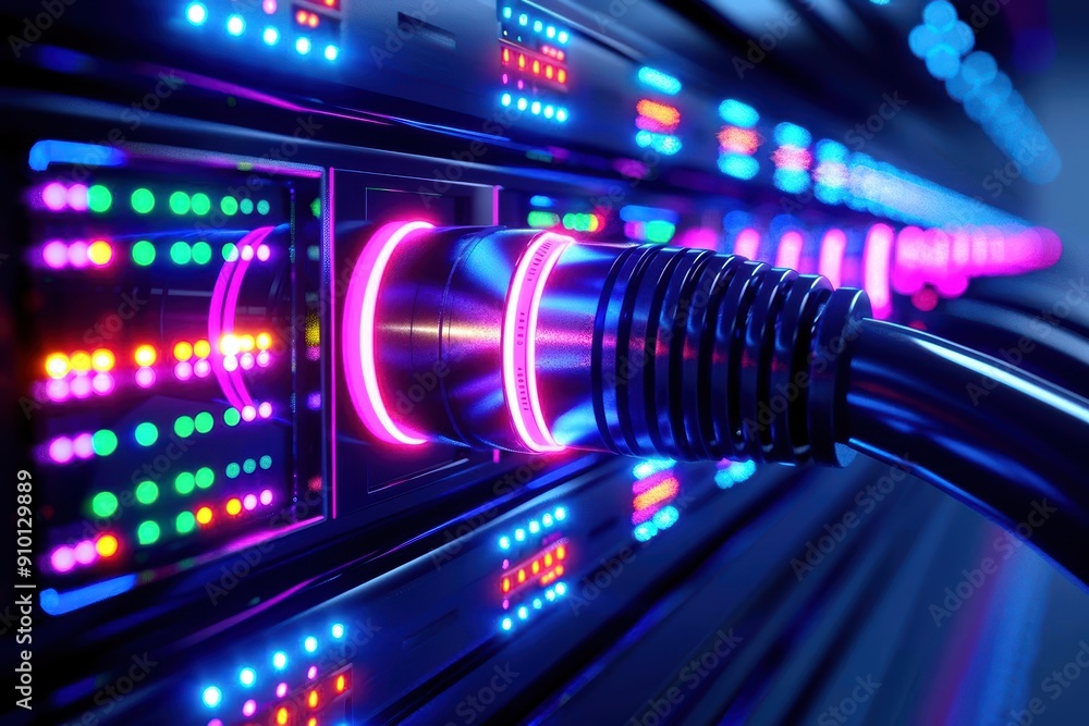 Poster closeup of a smart grid system being monitored.