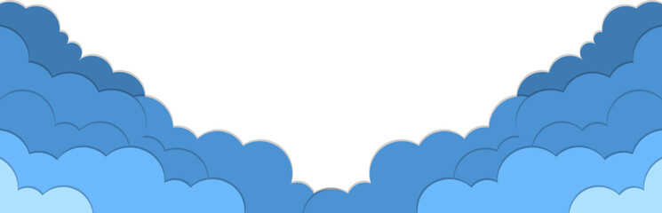 Cloud Papercut Footer