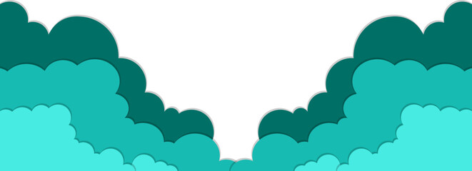 Cloud Papercut Footer