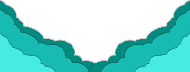 Cloud Papercut Footer