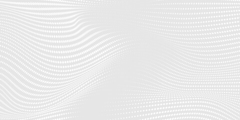 Dot white black wave technology texture background. Abstract big data digital concept. 3d rendering.