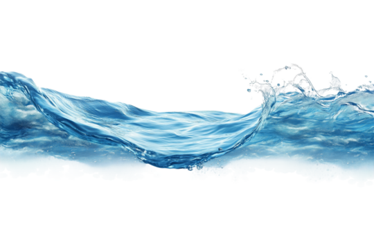 Soft blue waves undulate beneath the surface, creating a serene atmosphere in a tranquil swimming pool setting