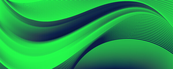 green and yellow abstract background with wavy lines and wavy shapes. great for wallpaper, banner, poster, presentation, cover,