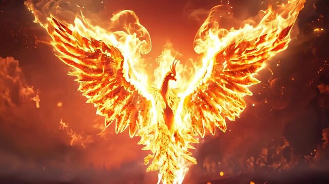 Fiery Phoenix Rising