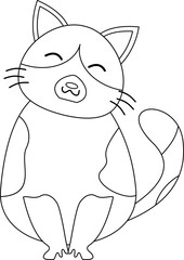 Cute Cat's Outline