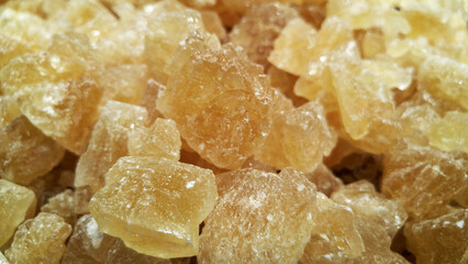 Close up shot of rock sugar