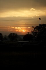 Sunset in Igdir village, Turkey.