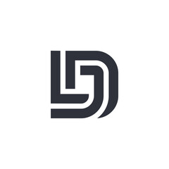 D logo, letter d, initial d logo design